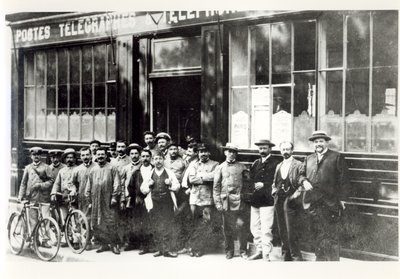 Post Office in Paris, pre-1914 by French Photographer